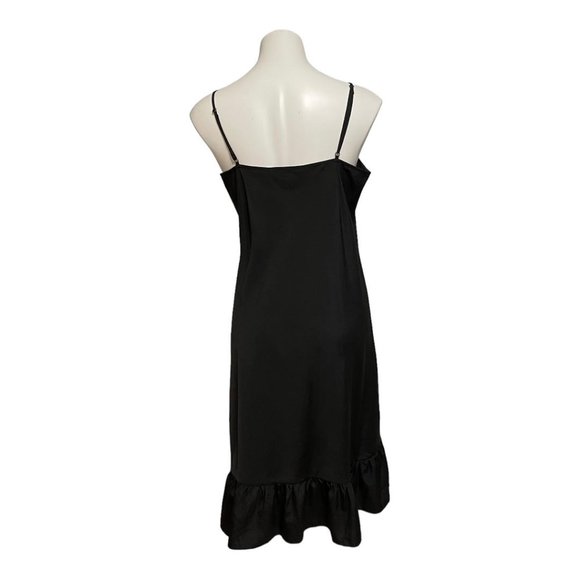 Needle & Thread Size 10 Black Spaghetti Strap Slip Dress - Picture 4 of 7
